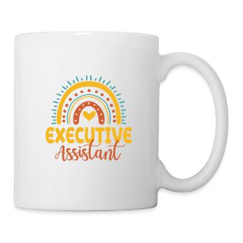 Assistentin Der Geschäftsführung Boho Rainbow - Tasse - Weiß - Rechts