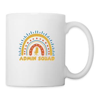 Admin Squad Boho Rainbow Outfit Administrativ - Mug - white - Right