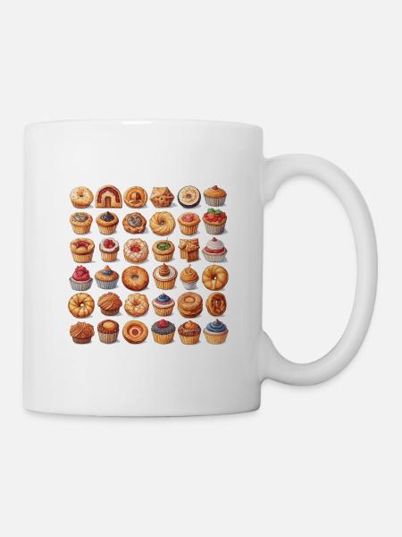 Leckere Muffins - Tasse - Weiß