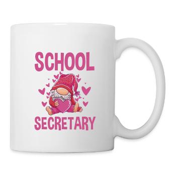 Cute school secretary motif - Mug - white - Right