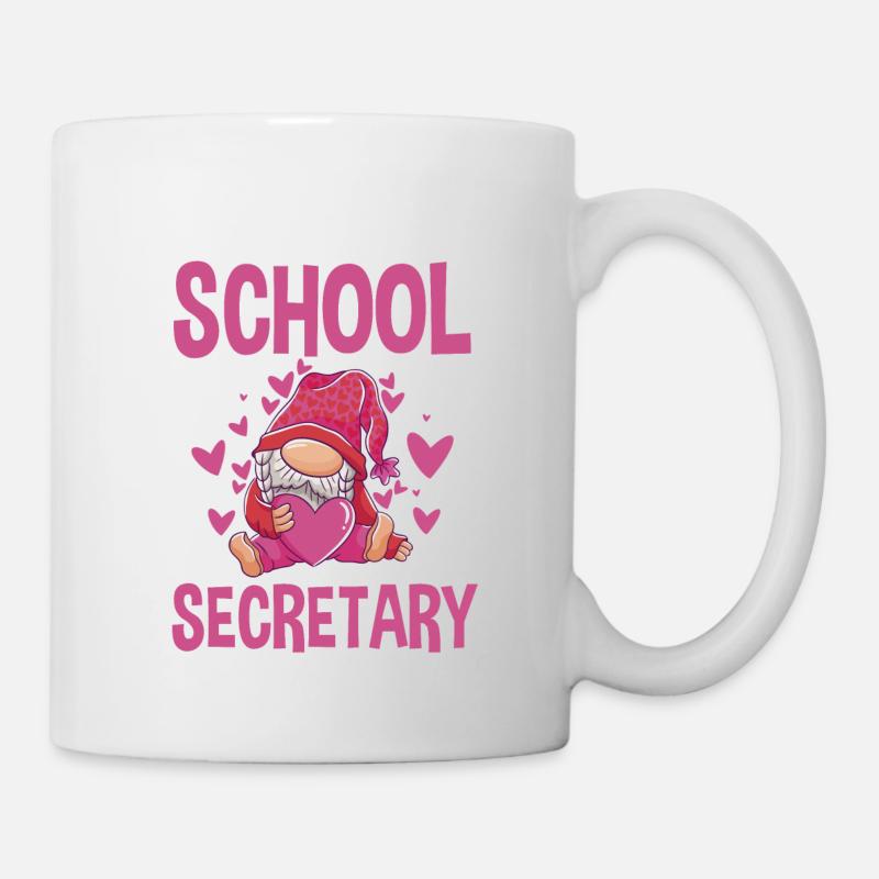 Niedliches Schulsekretärin Motiv - Tasse - Weiß