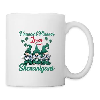 Financial Planner St. Patrick's Day - Mug - white - Right
