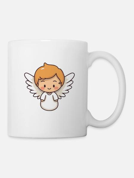 Süßer Engel Kind Baby Sternenkind Geburt Schwanger - Tasse - Weiß