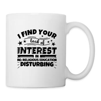 RE Éducation religieuse Cadeau amusant - Mug blanc - blanc - Droite