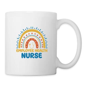 Infirmière d’entreprise arc-en-ciel - Mug blanc - blanc - Droite