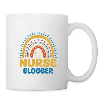 Infirmière blogueuse Boho Rainbow - Mug blanc - blanc - Droite