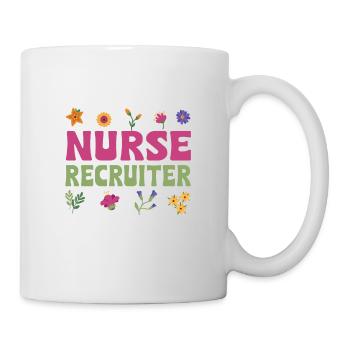 Beautiful Nurse Recruiter Flower Gift - Mug - white - Right