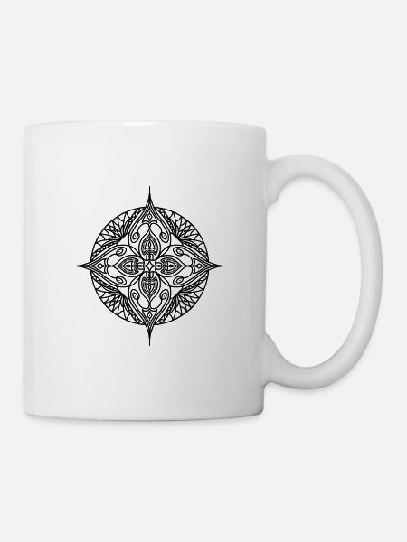 Mandala - Tasse - Weiß