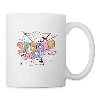 Halloween Spooky Rétro Vintage - Mug blanc - blanc - Droite