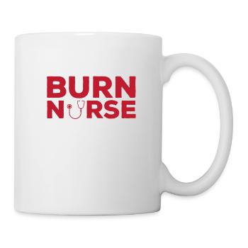 Conception des travailleurs chargés des soins aux brûlés - Mug blanc - blanc - Droite