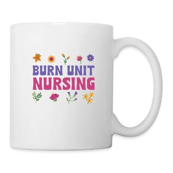 Burn Care Worker Flower Design - Mug - white - Right