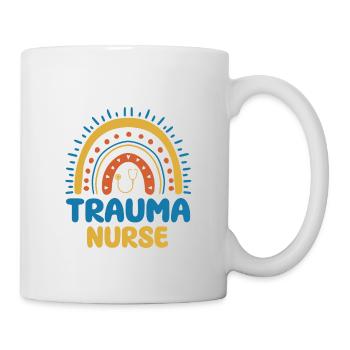 Trauma Krankenschwester Boho Regenbogen Design - Tasse - Weiß - Rechts