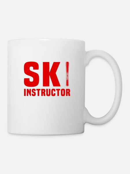 Skilehrer - Tasse - Weiß