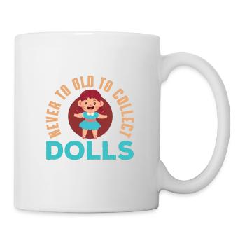 Drôle de collectionneur de poupées - Mug blanc - blanc - Droite