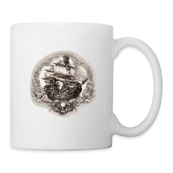 Pirate ship - Mug - white - Right