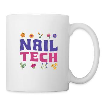 Technicienne des ongles Flower Nail Salon - Mug blanc - blanc - Droite