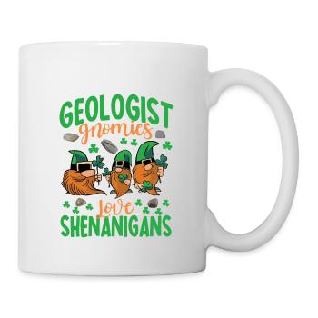 Geologen Gnomies St. Patricks Day - Tasse - Weiß - Rechts