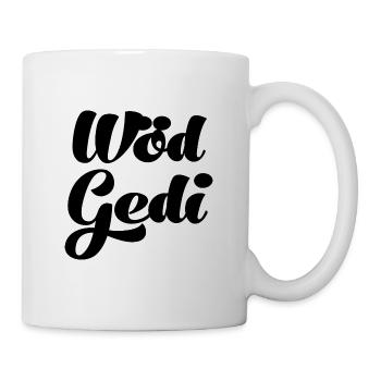 Wöd Gedi Bester Gedi sein Patenonkel fragen Taufe - Tasse - Weiß - Rechts