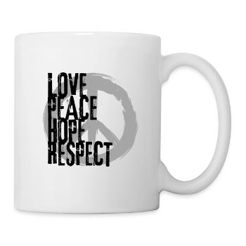 LOVE PEACE HOPE & RESPECT - Mug - white - Right