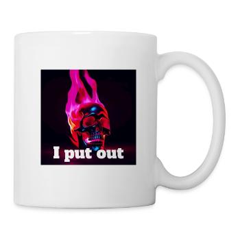Löschen, Feuerwehr - Tasse - Weiß - Rechts