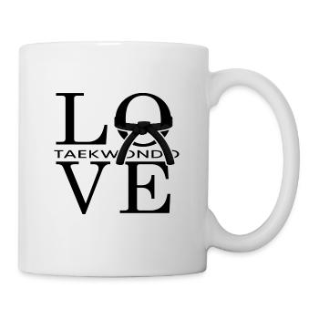 Taekwondo Martial Arts "Black Belt" All-Combat - Mug - white - Right