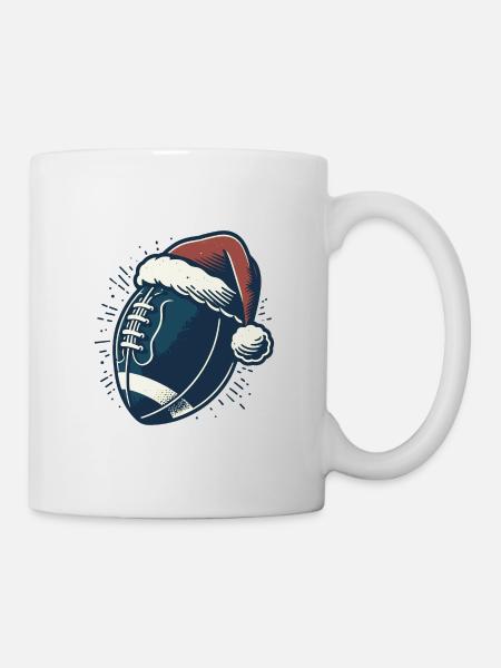 Noël de football américain - Mug blanc - blanc