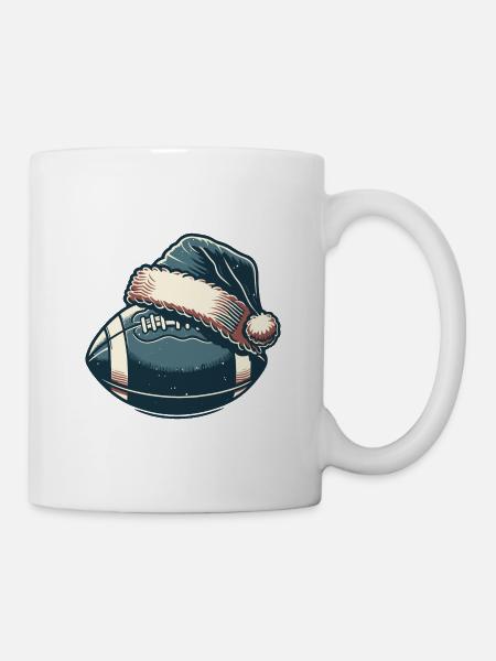 Noël de football américain - Mug blanc - blanc