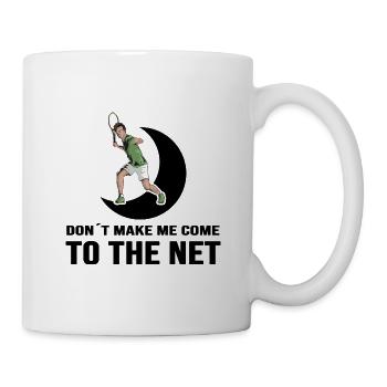 Tennis Matchball Tennisspieler Netzball - Tasse - Weiß - Rechts