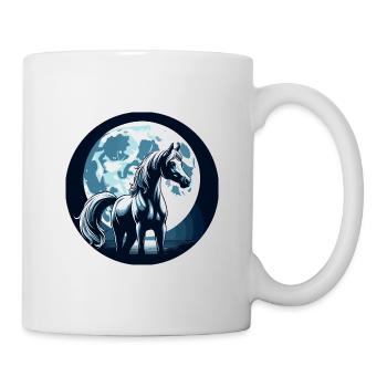Art du cheval arabe - Mug blanc - blanc - Droite
