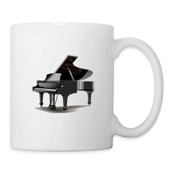 Le piano à queue a une large gamme de sonorités - Mug blanc - blanc - Droite