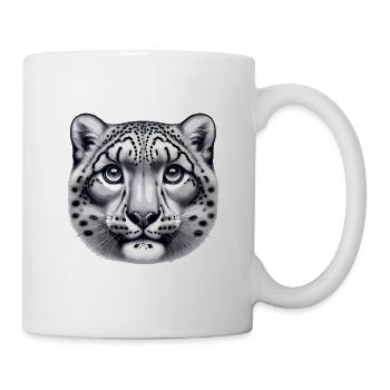 Schneeleopard Leopard Weißer Leopard - Tasse - Weiß - Rechts