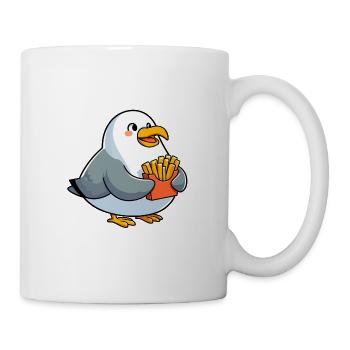 Mer du Nord Gros Mouette Épais Frites Restauration Rapide - Mug blanc - blanc - Droite