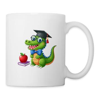 Crocodile Pupil School Enrolment School School Child - Mug - white - Right