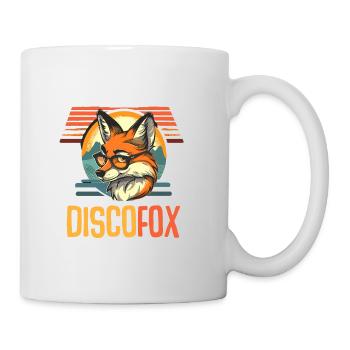 Retro Vintage Discofox Tanzpaar Turnier - Tasse - Weiß - Rechts