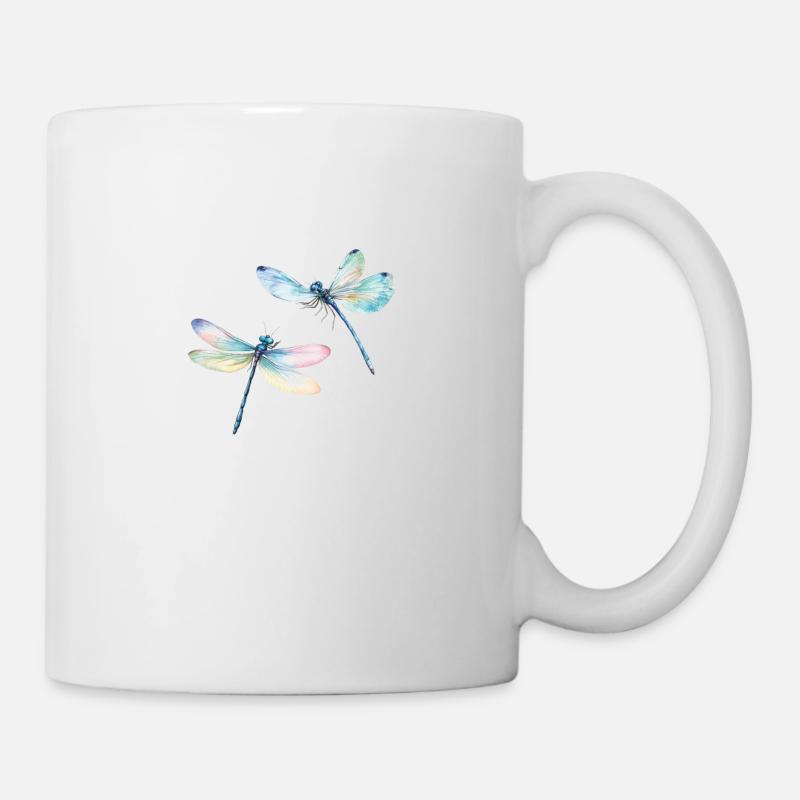 Libelle Duo Libelle Libellule Duo - Mug blanc - blanc