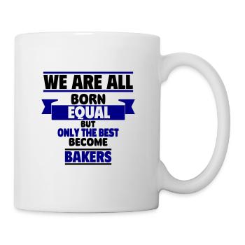 Nur die Besten werden Bäcker - Tasse - Weiß - Rechts