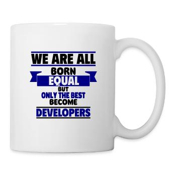 Only the best become developers - Mug - white - Right