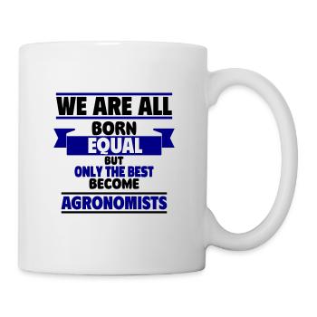 Seuls les meilleurs deviennent agronomes - Mug blanc - blanc - Droite