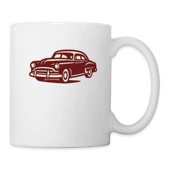 Vintage car - Mug - white - Right