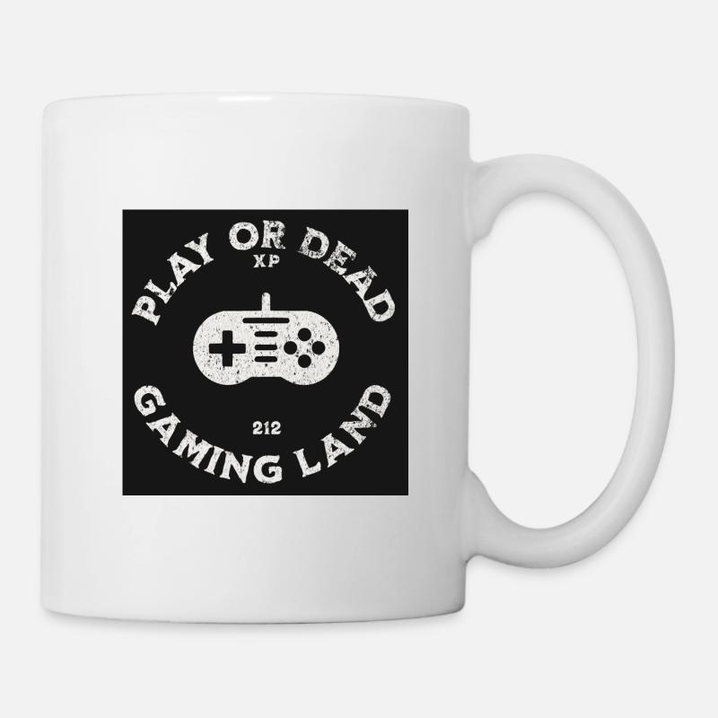 Conception de manette de jeu rétro - Mug blanc - blanc