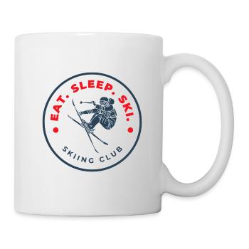 Eat Sleep Ski Skiclub - Tasse - Weiß - Rechts