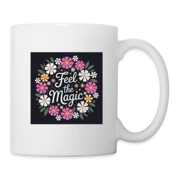 Feel the Magic Blütenkranz - Tasse - Weiß - Rechts