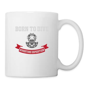 Born to Dive - Tasse - Weiß - Rechts
