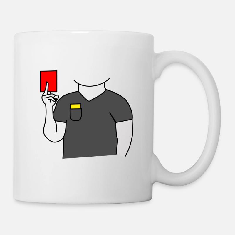 Football arbitre - Mug blanc - blanc