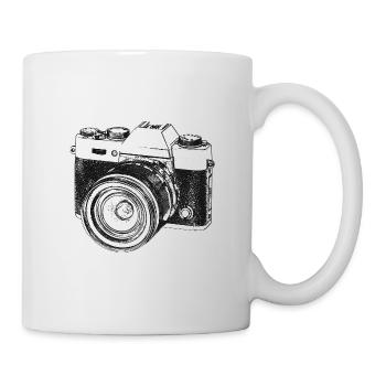 Photographe photographe prenant un cadeau photographique - Mug blanc - blanc - Droite