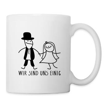 Brautpaar - Tasse - Weiß - Rechts