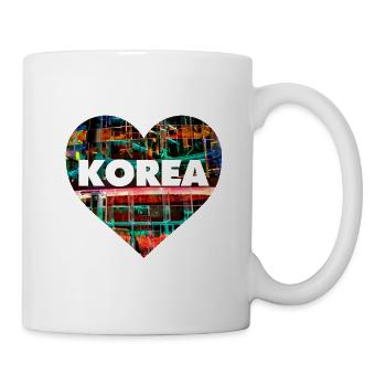 Corée ♡ Love | Voyage | Culture - Mug blanc - blanc - Droite