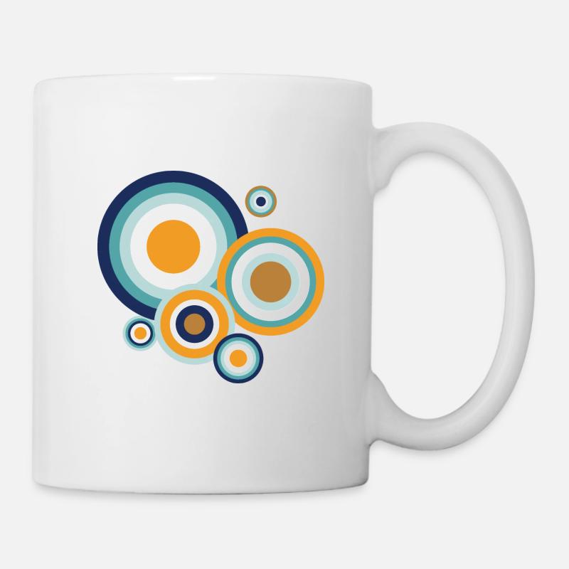 Pop circles - funky - Mug - white