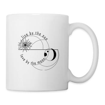 Moon Sun Love Romance Poetry Geometric - Mug - white - Right