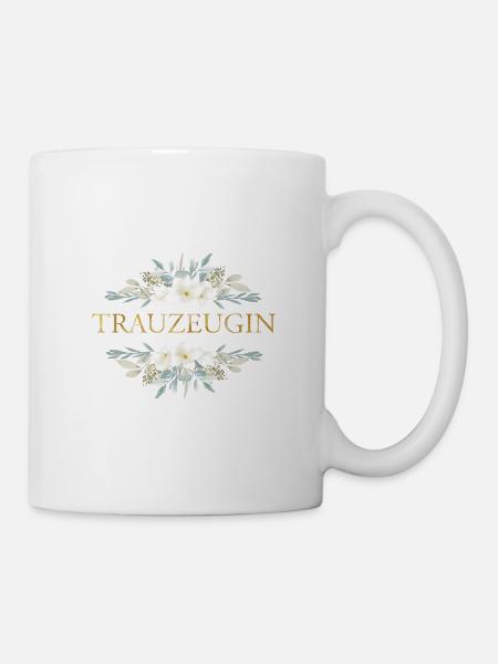 Team Braut Trauzeugin personalisierbar - Tasse - Weiß